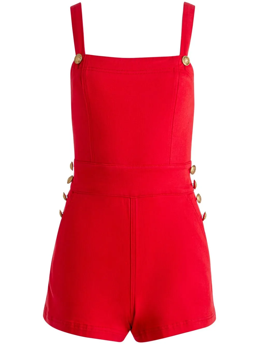 Alice + olivia Playsuit verfraaid met knoop Rood