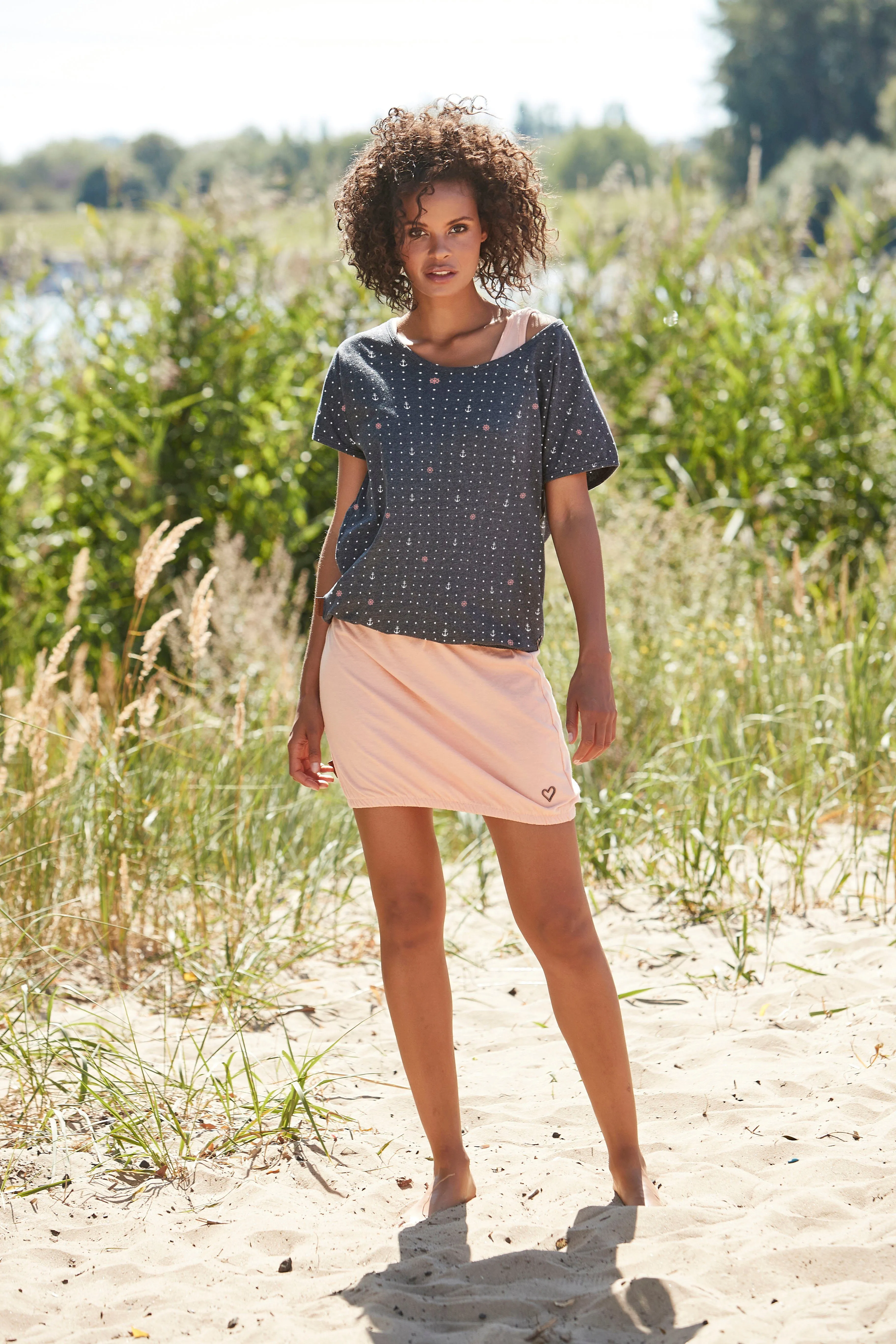 ALIFE & KICKIN JERSEYJURK SUNNYAK ZOMERSE 2DELIGE SET  JURK & SHIRT (SET, 2DELIG, MET TSHIRT)