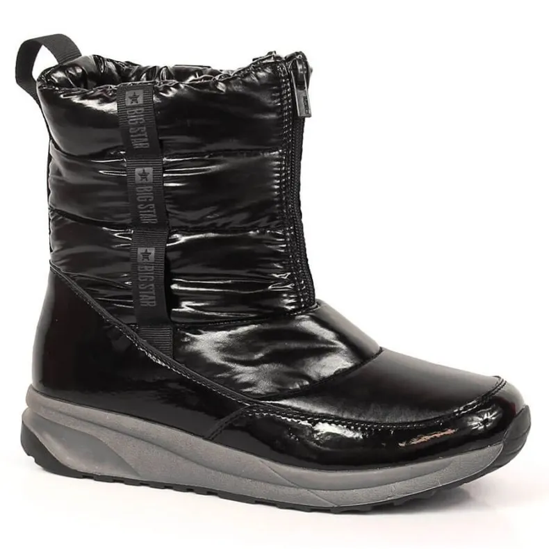 Big Star INT1785B metallic snowboots zwart