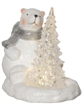 Decoratief ledfiguur "Polare" wit - (L)14,5 x (B)14 cm