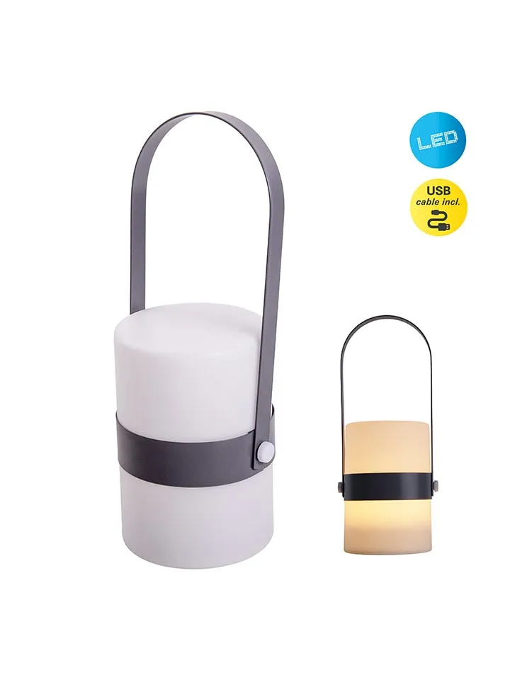 DECORATIEVE LEDLAMP "NEO" WIT/GRIJS  (B)11 X (H)28 X (D)10 CM