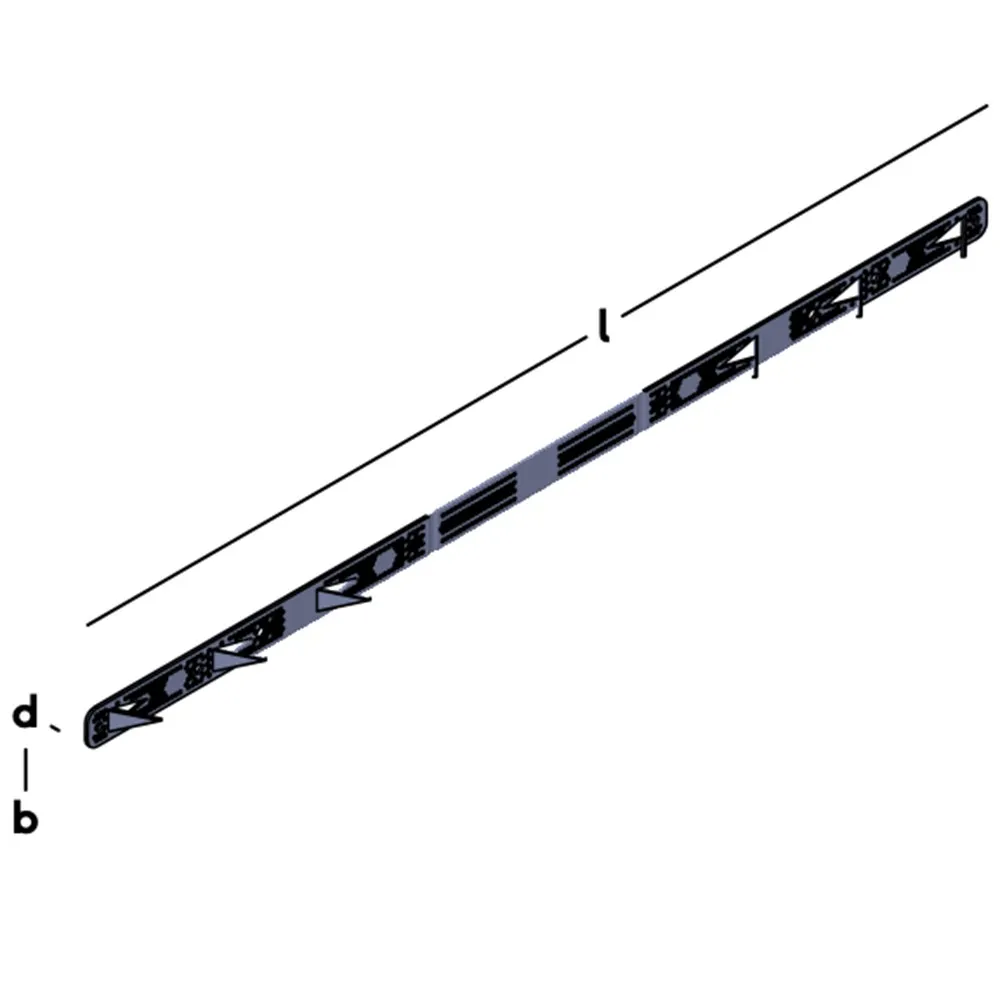 GB ISOJANE ISOLATIEBEVESTIGING KUNSTSTOF 650MM 25X2MM