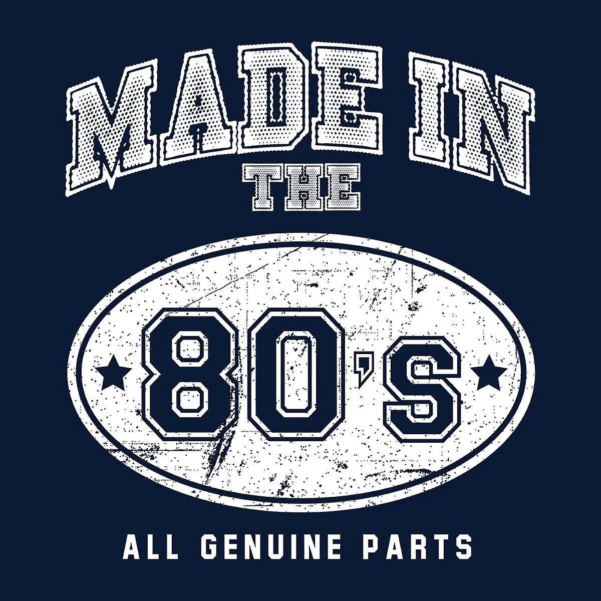 GEMAAKT IN DE JAREN 80 ALLE ORIGINELE ONDERDELEN WOMEN'S TSHIRT