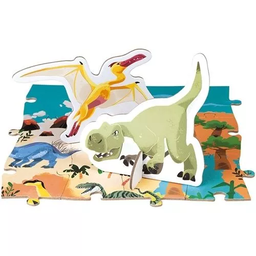 JANOD PUZZEL MET FIGUREN DINO'S  200ST