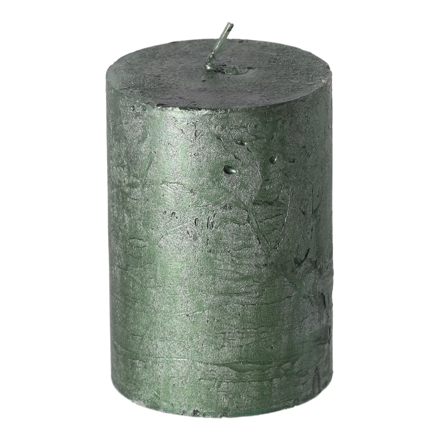 Kaars metallic 70x100mm groen