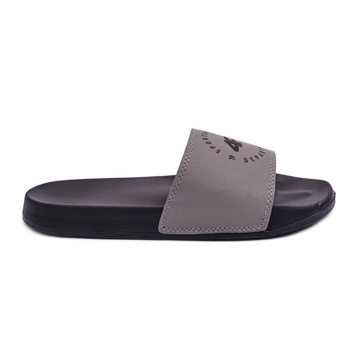 KLASSIEKE HERENSLIPPERS 4F 4FSS23FFLIM07425S GRIJSZWART