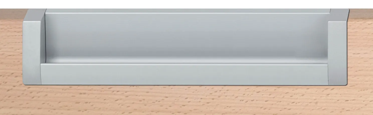 Komgreep, van aluminium, om in te korten