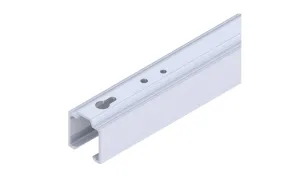 LAUFSCHIENE 53/73 ALUMINIUM EDELSTAHL-EFFEKT ELOXIERT LAGERLANGE 1700 MM DECKENMONTAGE (NL+BE)