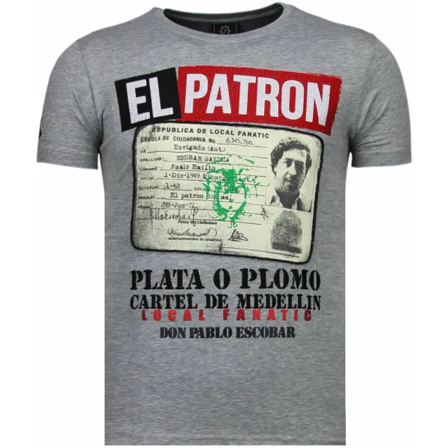 LOCAL FANATIC EL PATRON NARCOS BILLIONAIRE RHINESTONE TSHIRT