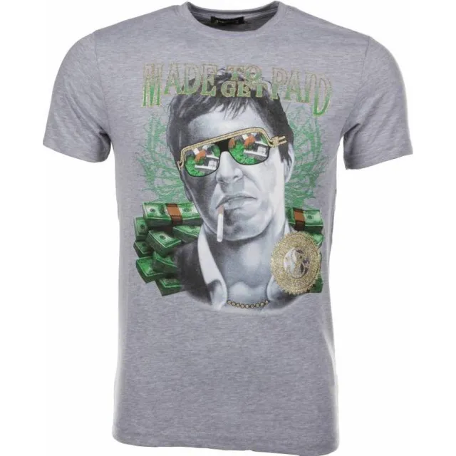 LOCAL FANATIC TSHIRT MADE TO GET PAID SCARFACE