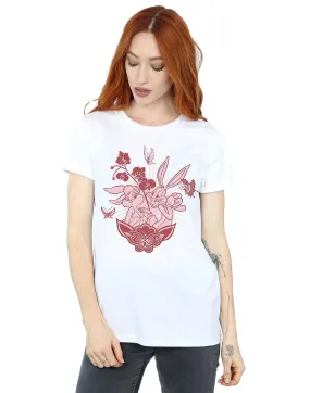 Looney Tunes Women's Bugs Bunny Lola en Bugs Boyfriend Fit T-Shirt