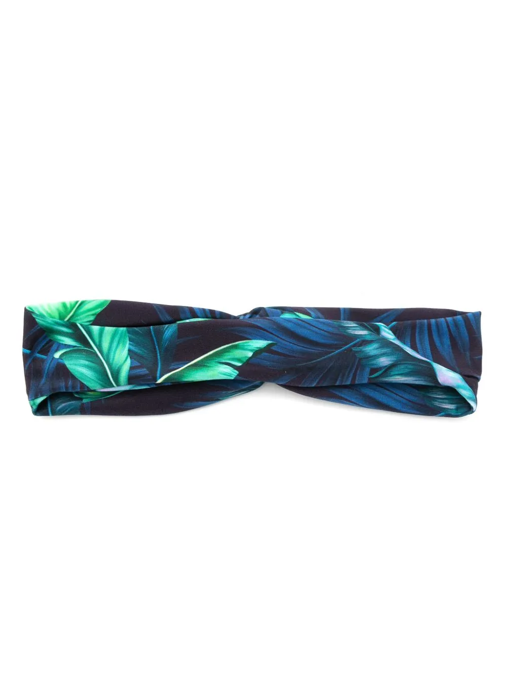 Lygia & Nanny Haarband met bladerprint Blauw