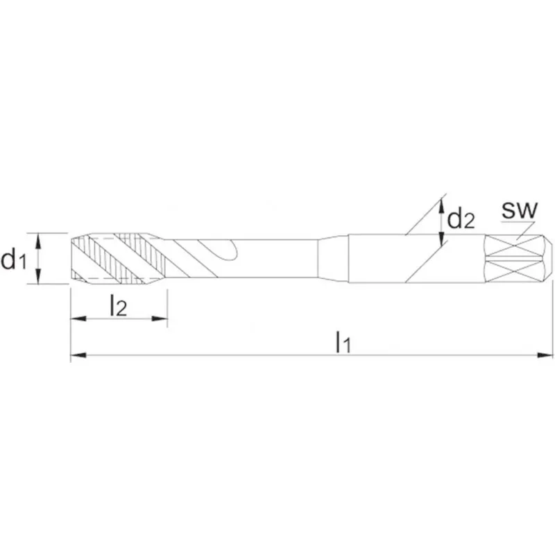 Machinetap 23305 M6 Hss Iso Blind Gat
