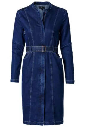 Mart Visser denim jurk met ceintuur