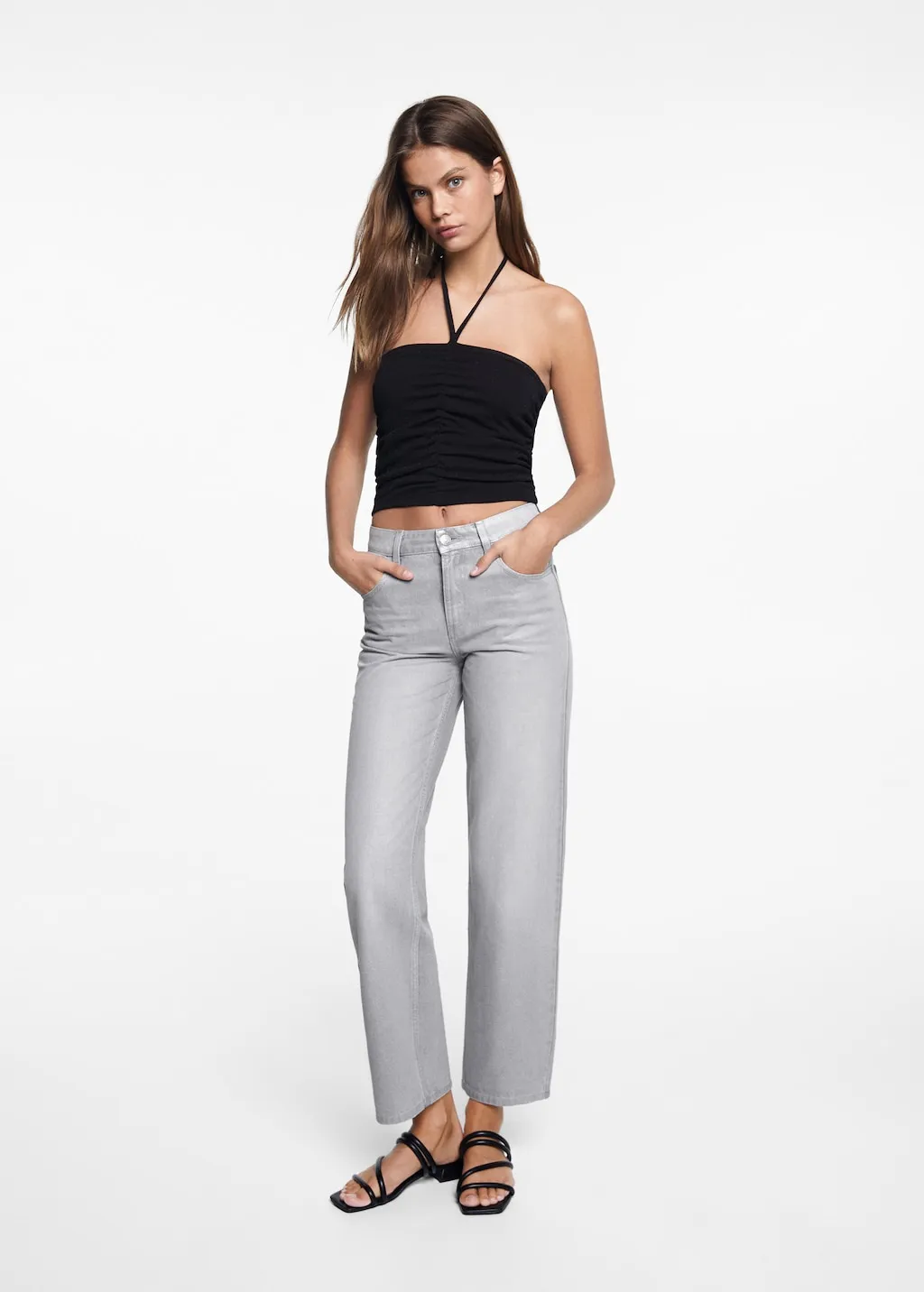 METALLIC REGULARFIT JEANS