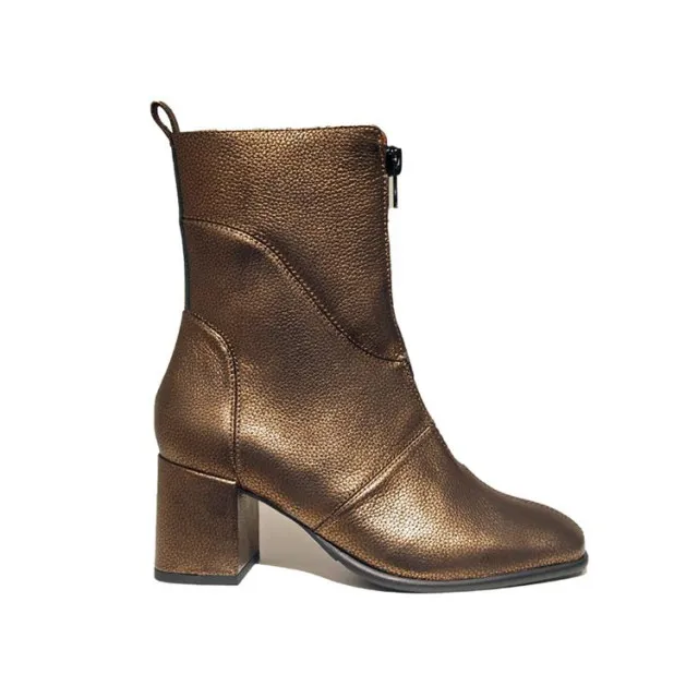 Piedi Nudi Desire1 Metallic Enkellaarzen Brons