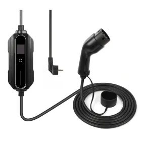 Premium instelbare mobiele lader/laadkabel stopcontact type 2 1-fase 6A-16A 1,3kW-3,6kW voor Seat Leon