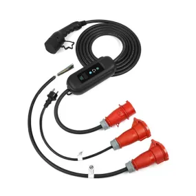 Premium instelbare mobiele lader/laadkabel stopcontact type 2 3-fase 8A-16A 5,5kW-11kW voor BMW iX3