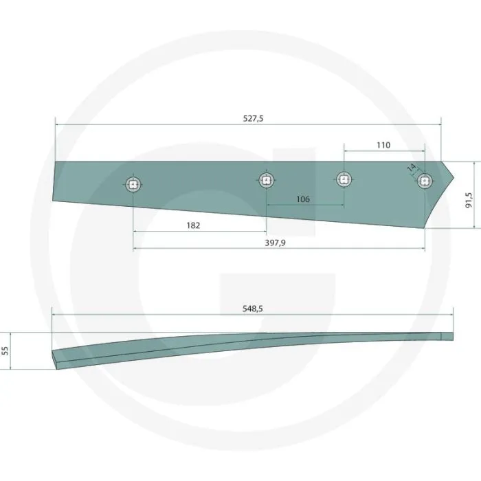 RISTERSTRIP INCLUSIEF BOUTEN  PASSEND VOOR BS20, BS40, BS42