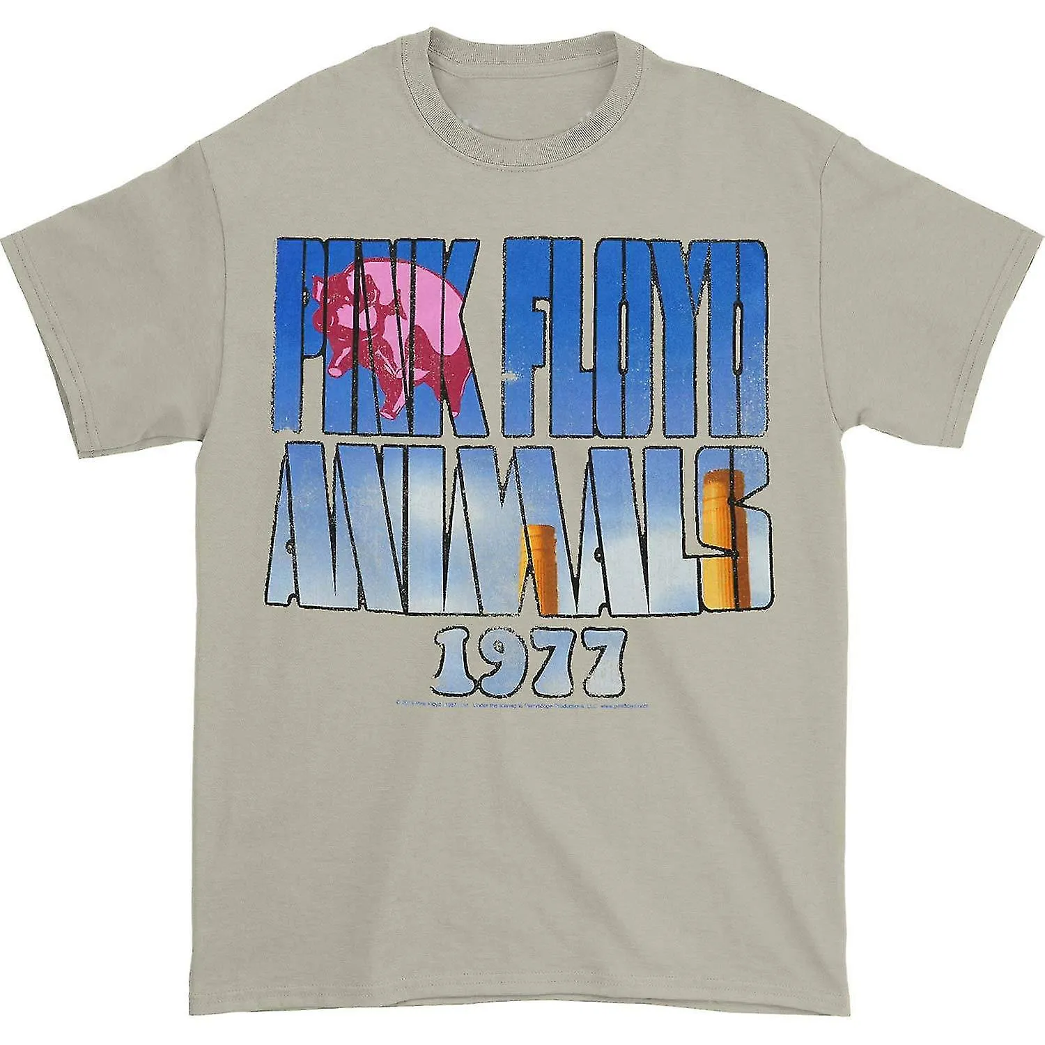 ROZE FLOYD PIG IN TEKST TSHIRT