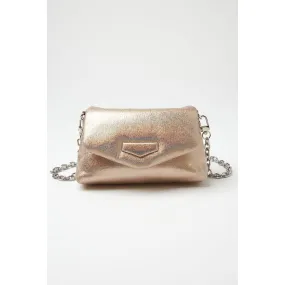 Schoudertas metallic met flap - MAE