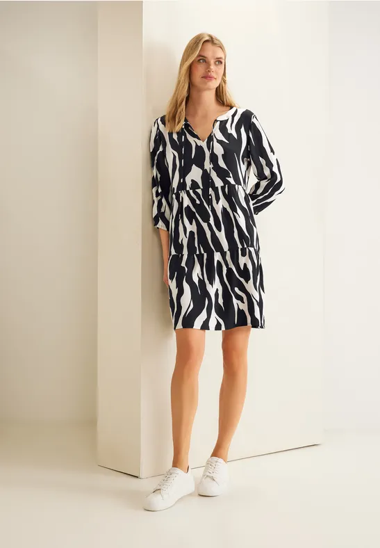 Street One Jurk met zebraprint