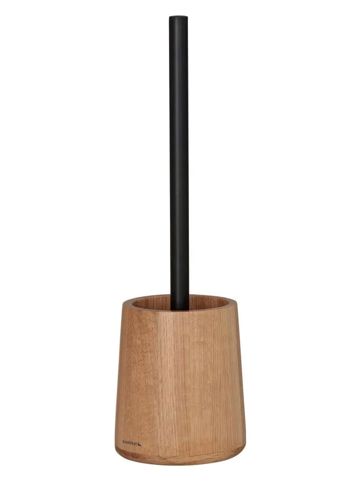 TOILETBORSTELGARNITUUR "EARTH" LICHTBRUIN  (H)39,5 X Ø 11 CM