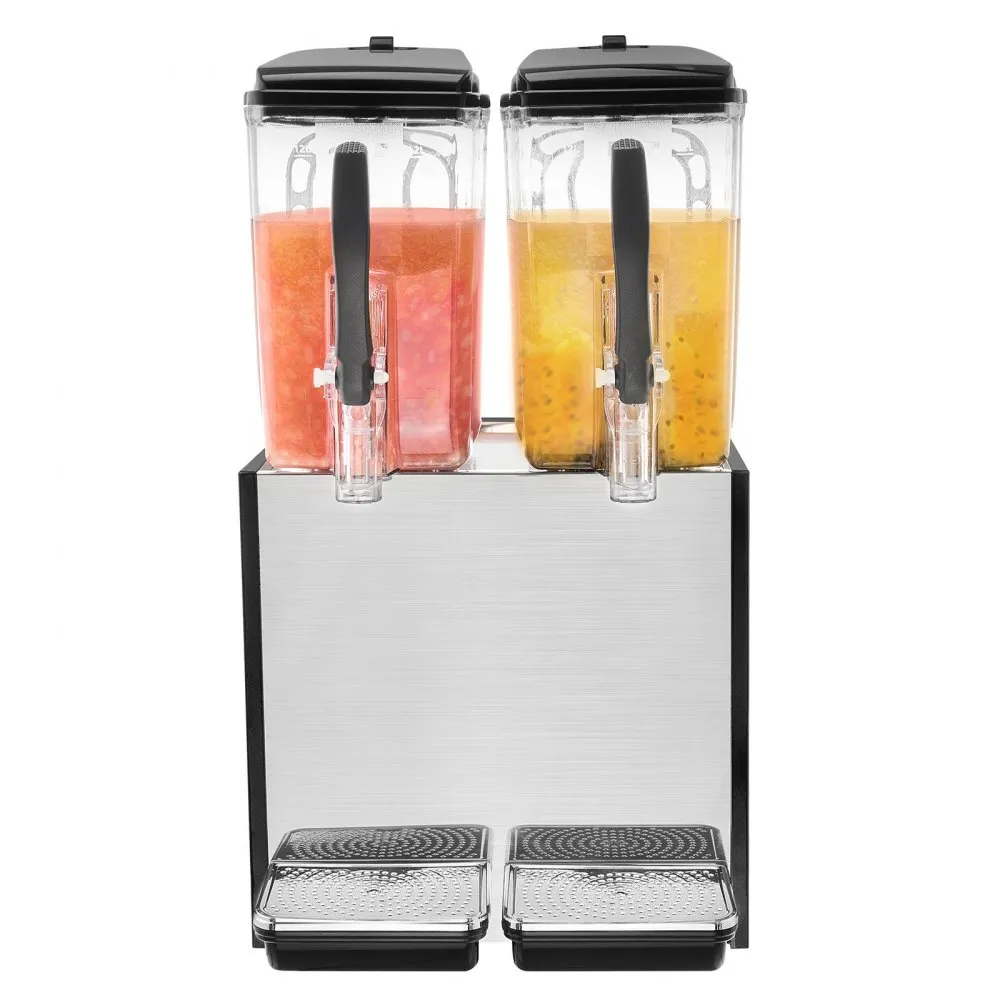 VEVOR Commerciële Drankdispenser 12Lx2 Dispenser Koude Sappen IJsdranken