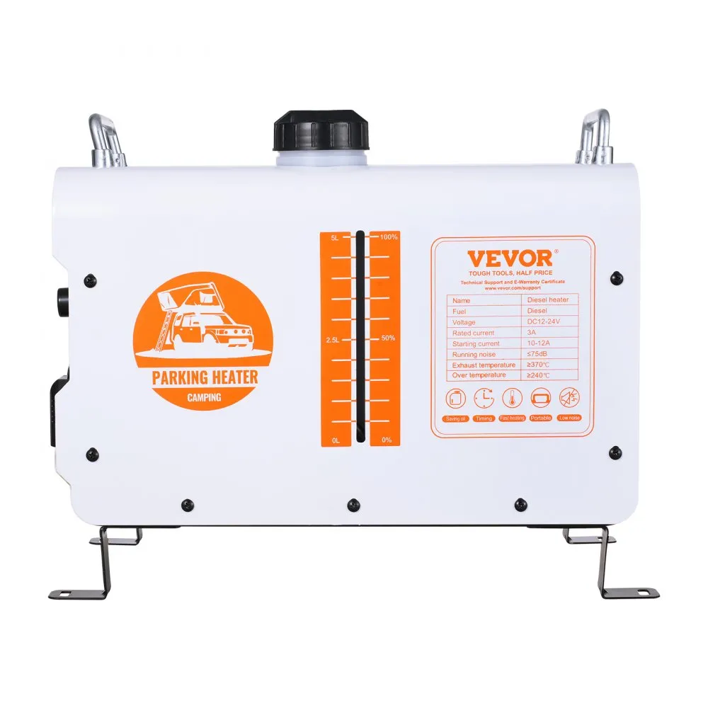 VEVOR Diesel luchtverwarmer 12V/24V 8kW Bluetooth APP Afstandsbediening Luchtdiesel