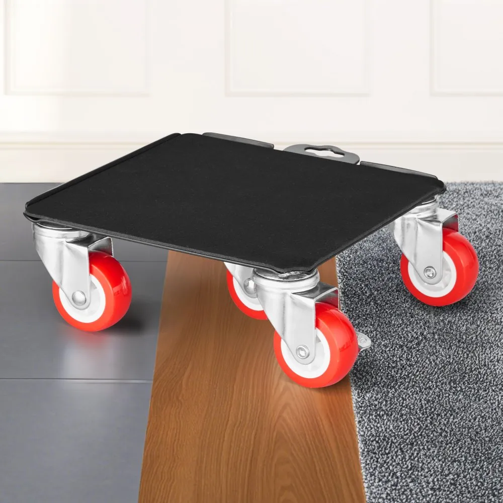 VEVOR Meubelroller Transportroller Meubeltrolley Rollen met 5 Wielen 198x198x75mm