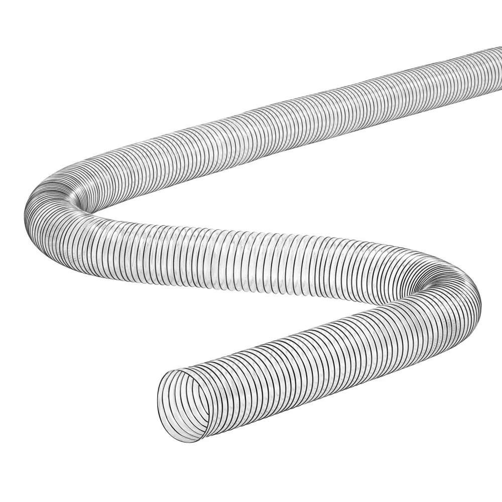 VEVOR stofafzuigslang flexibele PVC slang vacuümslang 100x6100mm