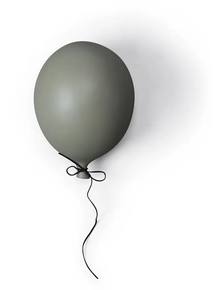 WANDDECORATIE "BALLOON" GROEN  (H)17 X Ø 13 CM