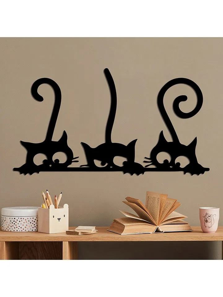 WANDDECORATIE "CAT"  (B)60 X (H)33 CM